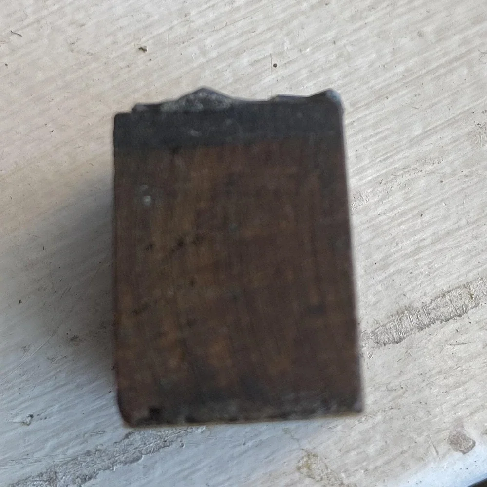 Antique‎ Wood Metal Letterpress Print Block - LHB & Co